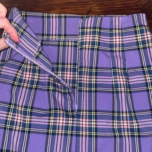 J Galt Plaid Mini Skirt Size S - Picture 5 of 7